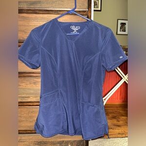 Navy blue Allura scrub top in size XS